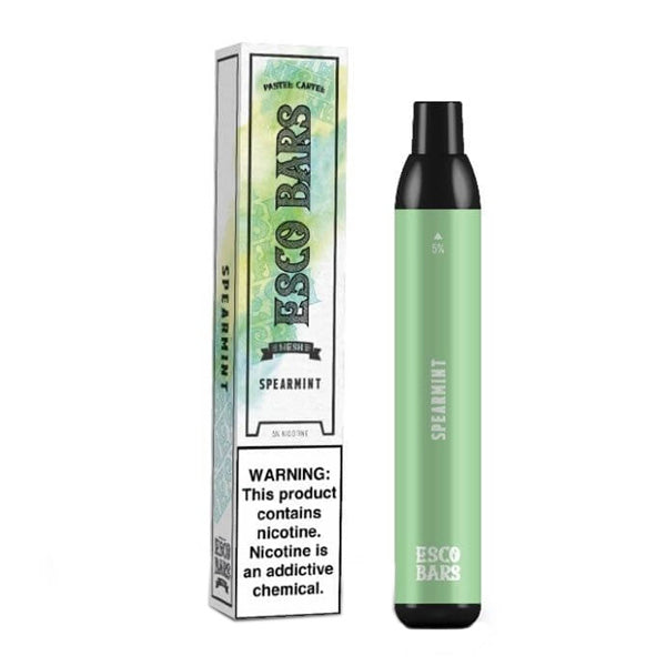 Esco Bars Mesh Disposable | 2500 Puffs | 6mL Spearmint with Packaging