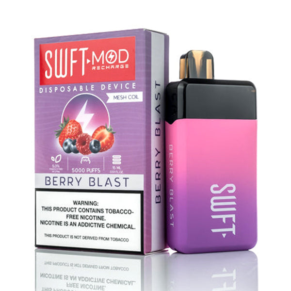 SWFT Mod Disposable | 5000 Puffs | 15mL Berry Blast with Packaging