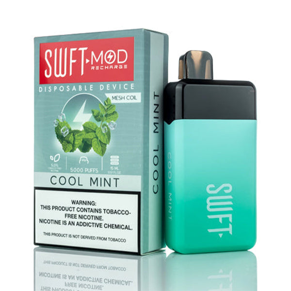 SWFT Mod Disposable | 5000 Puffs | 15mL Cool Mint with Packaging