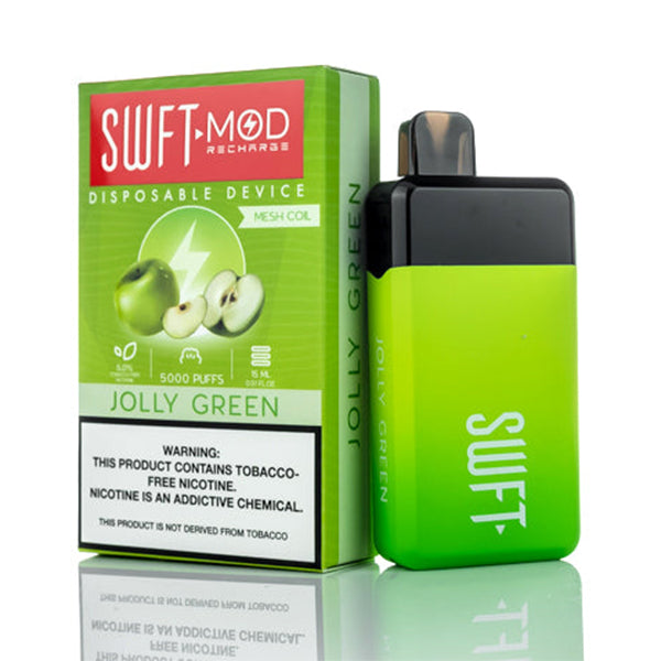 SWFT Mod Disposable | 5000 Puffs | 15mL Jolly Green with Packaging