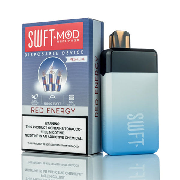 SWFT Mod Disposable | 5000 Puffs | 15mL Red Energy with Packaging