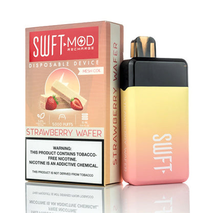 SWFT Mod Disposable | 5000 Puffs | 15mL Strawberry Wafer with Packaging