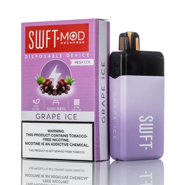 SWFT Mod Disposable | 5000 Puffs | 15mL Grape Ice with Packaging