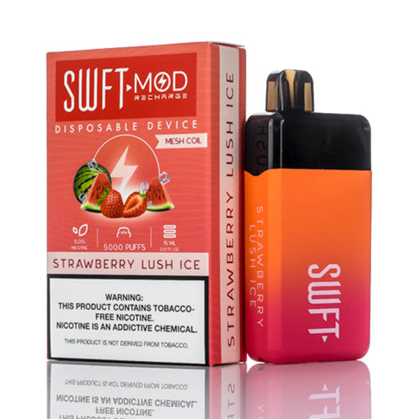 SWFT Mod Disposable | 5000 Puffs | 15mL Strawberry Lush Ice with Packaging