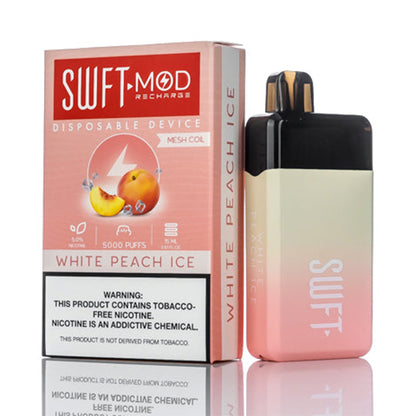 SWFT Mod Disposable | 5000 Puffs | 15mL White Peach Ice