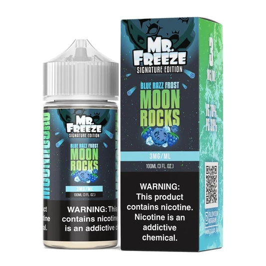 Blue Razz Frost MoonRocks by Mr. Freeze Tobacco-Free Nicotine Series 100mL with Packaging