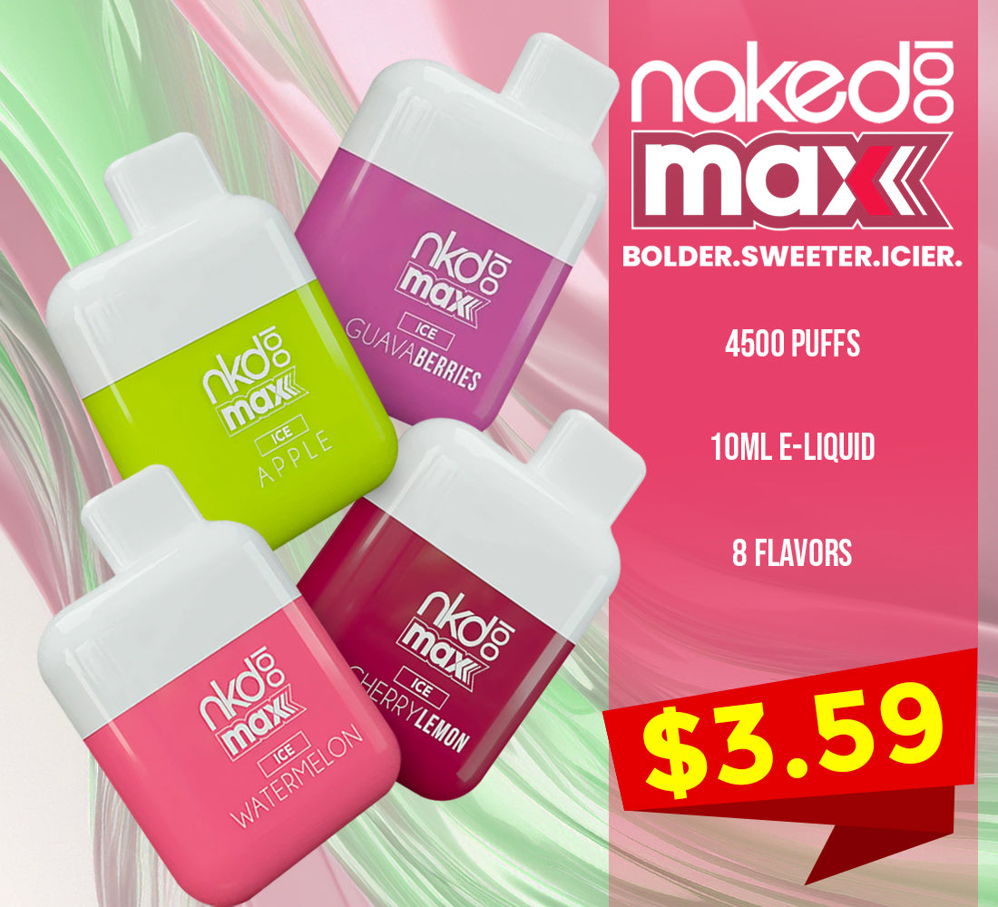 Naked100 Max Disposable 4500 Puffs 10mL 