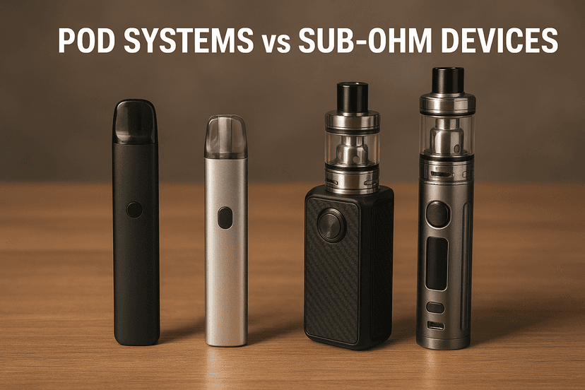 Pod Systems vs Sub-Ohm Devices: Choosing the Right Vape for You