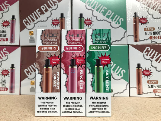 HQD Cuvie Plus NEWEST Flavors - July 7, 2021
