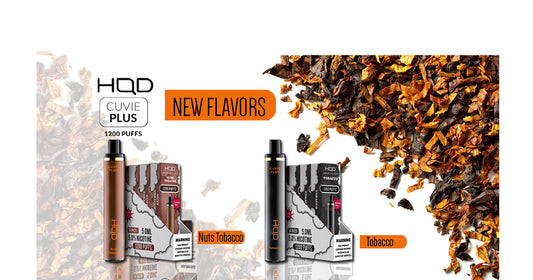 New Cuvie Plus Flavors - Nuts & Tobacco
