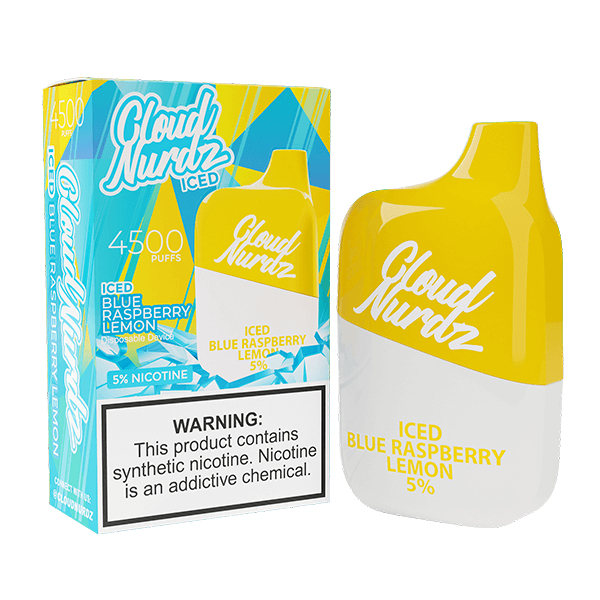 Cloud Nurdz 4500 Puffs Disposable | 12mL Iced Blue Raspberry Lemon