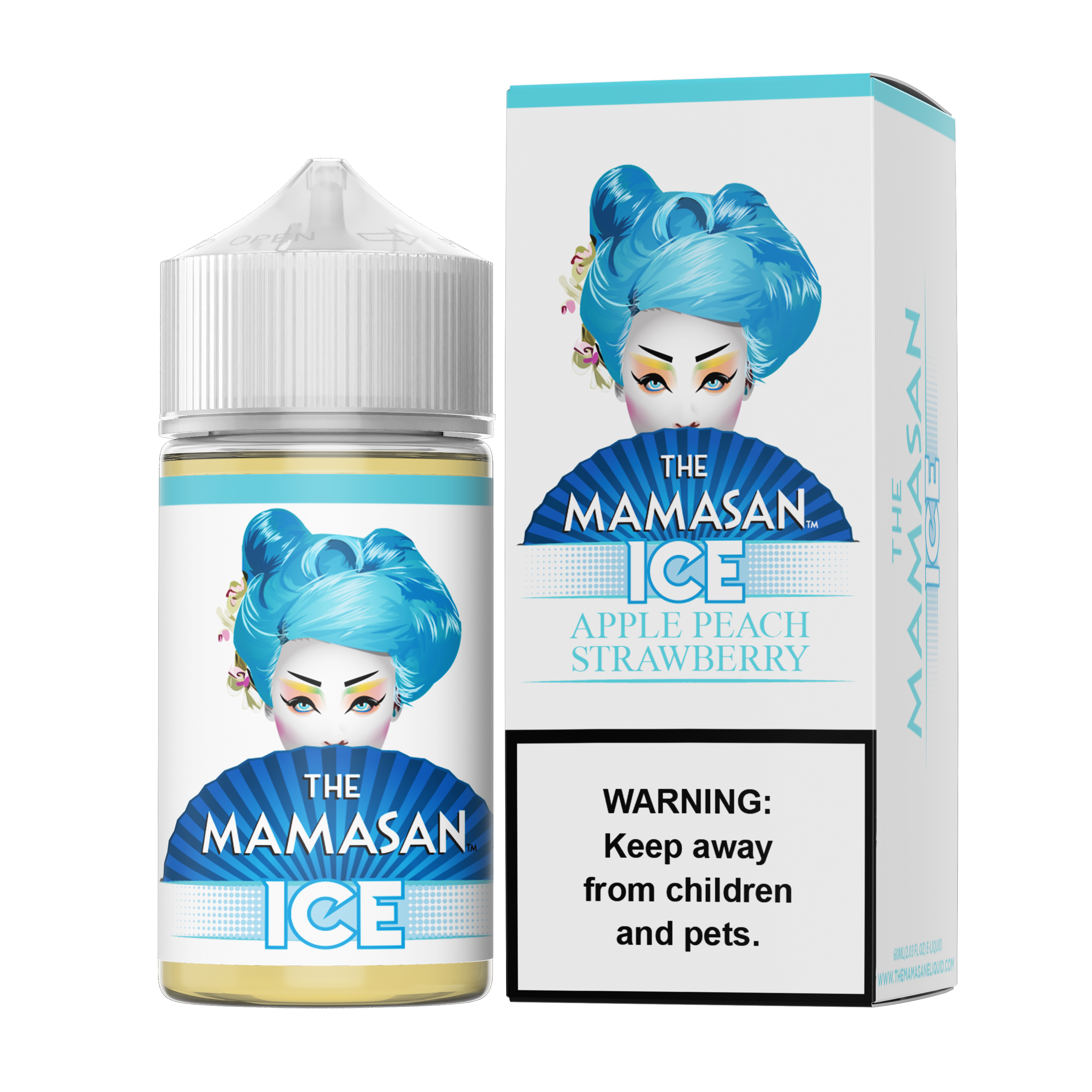 Apple Peach Strawberry Ice by The Mamasan Series 60mL with Packaging