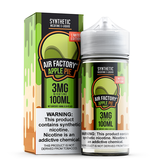 “Limited Edition” Dutch Apple (Apple Pie) by Air Factory Tobacco-Free Nicotine Series 100mL with Packaging