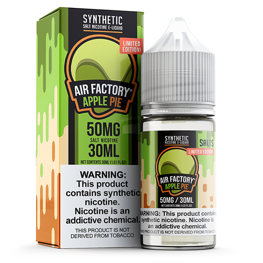 “Limited Edition” Dutch Apple (Apple Pie) by Air Factory Salt Tobacco-Free Nicotine Series 30mL with Packaging