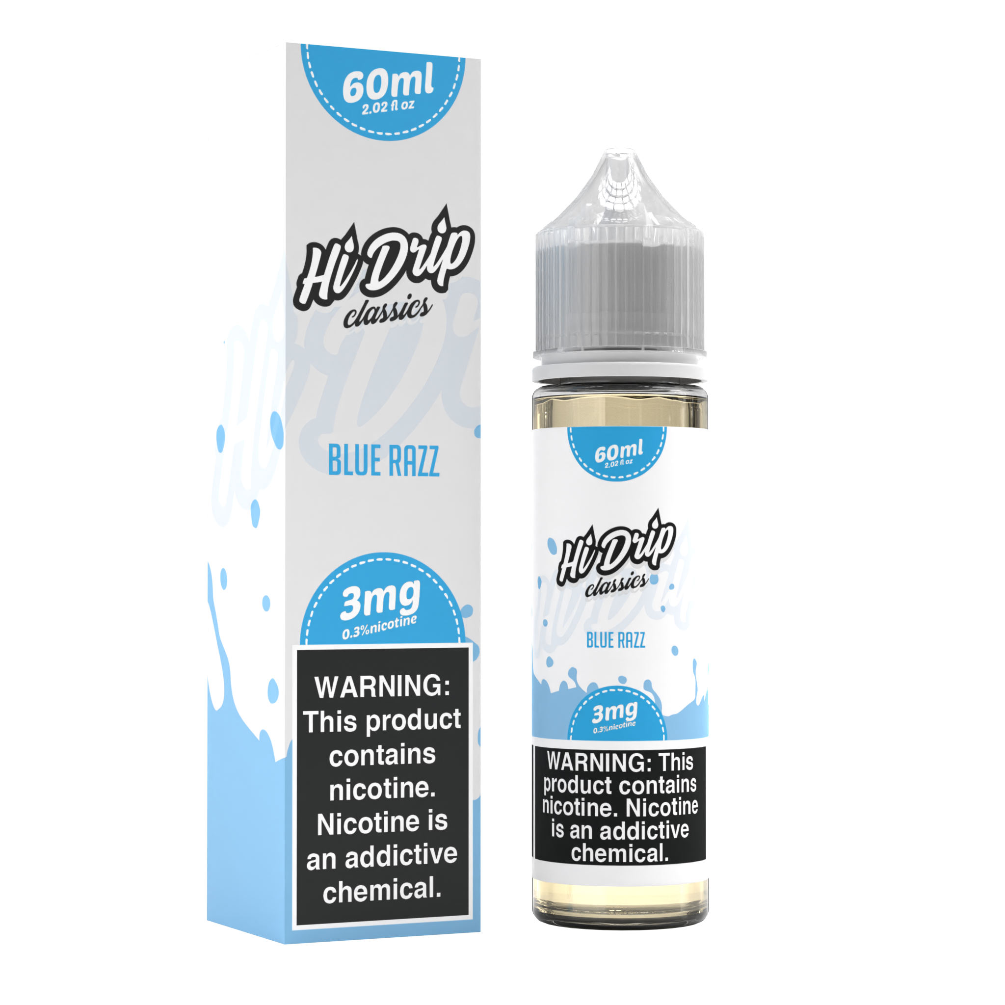 Blue Razz by Hi-Drip Classics Series 60mL with Packaging