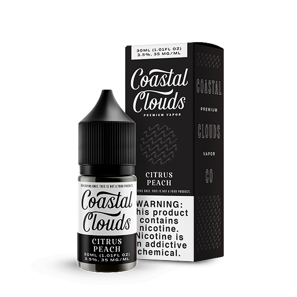 Citrus Peach (Sugared Nectarine) by Coastal Clouds Salt Series 30ml with Packaging