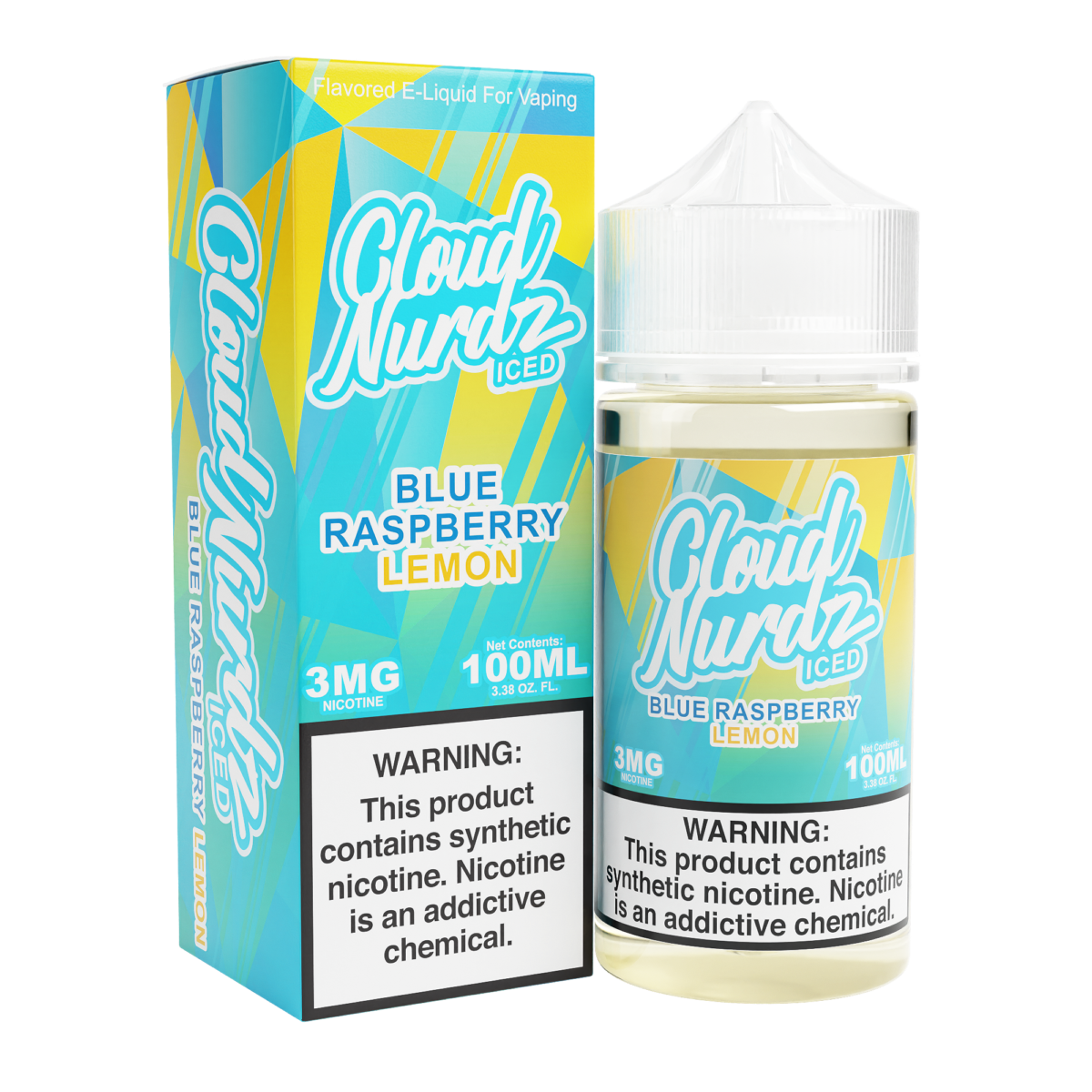 Blue Raspberry Lemon Iced by Cloud Nurdz Series 100mL with Packaging