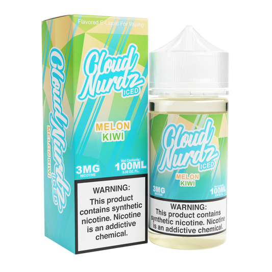 Kiwi Melon ICED by Cloud Nurdz Series 100mL with Packaging