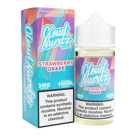 Grape Strawberry Iced by Cloud Nurdz Series 100mL with Packaging