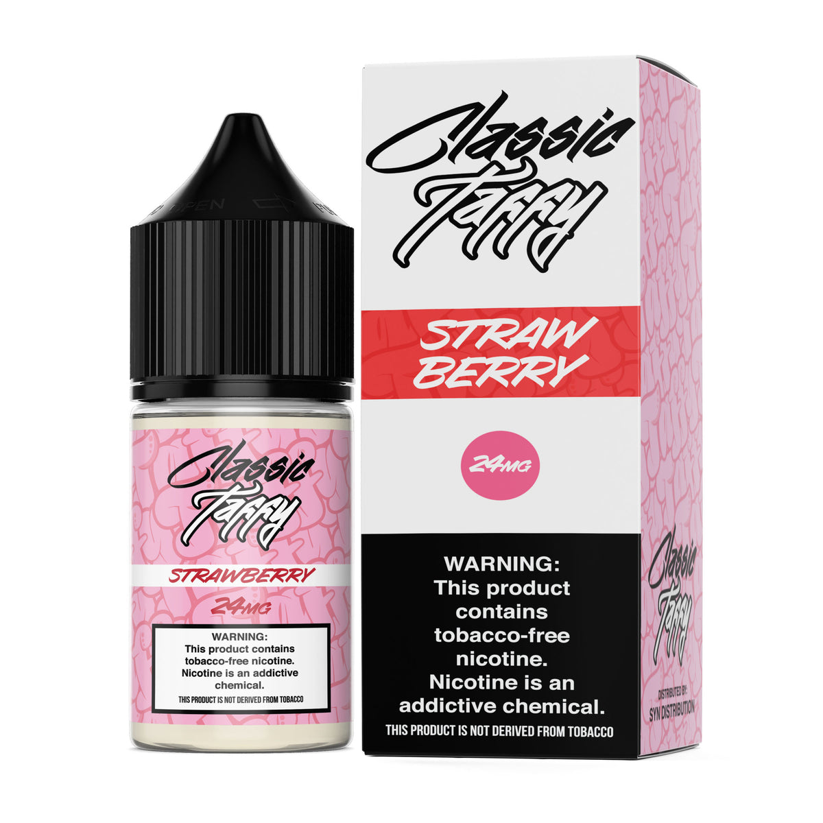 Strawberry Taffy TF-Nic by Syn Liquids Salt Series 30mL with Packaging