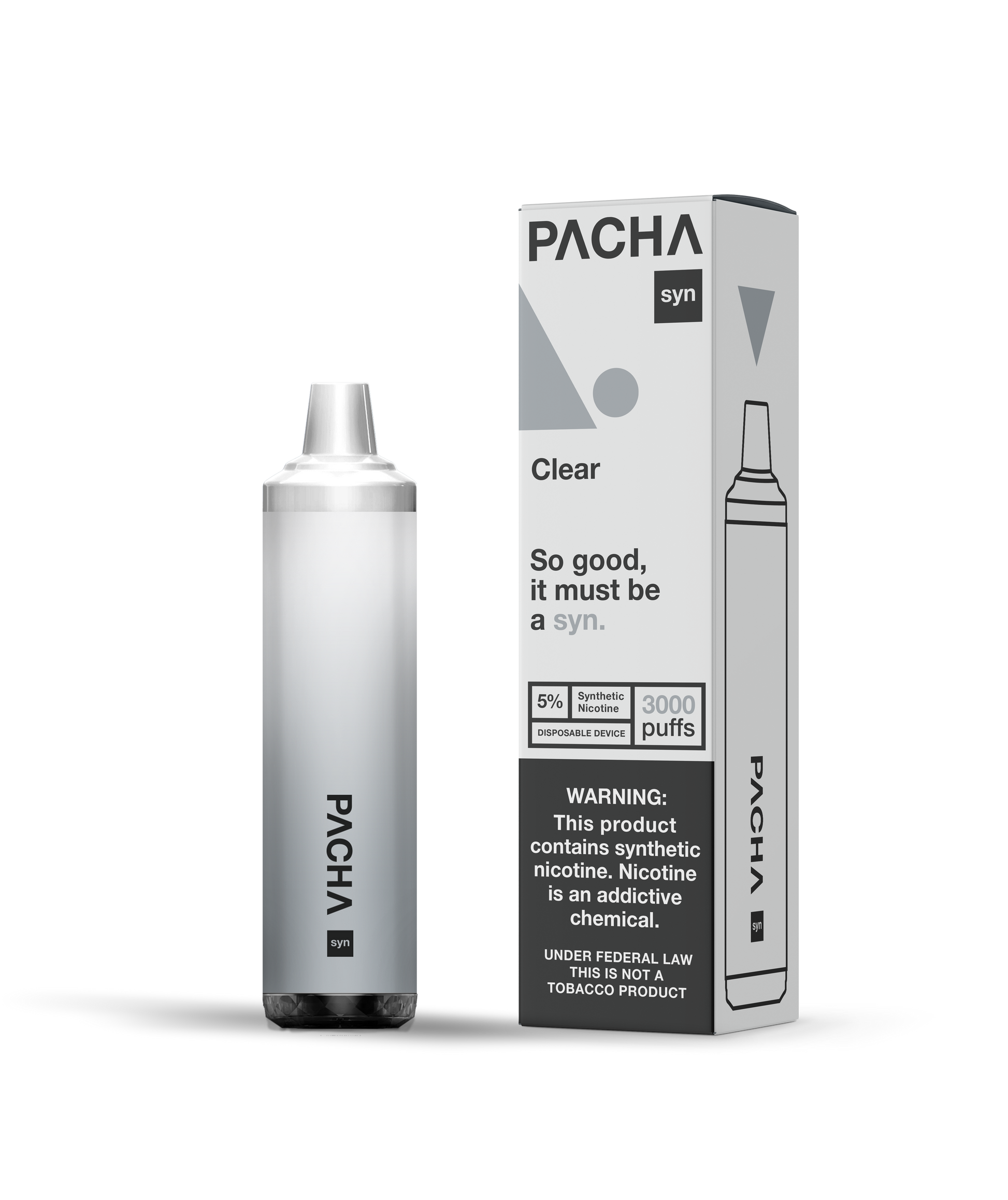 Pachamama Syn Disposable | 3000 Puffs | 8mL Clear with Packaging