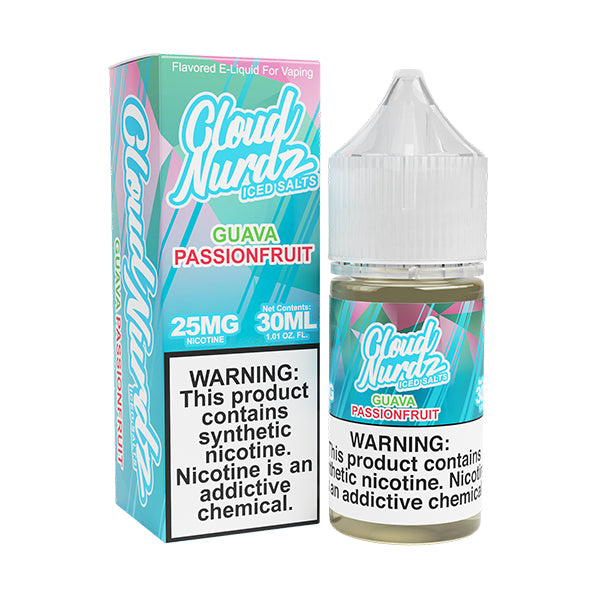 Guava Passionfruit Iced (Pink Guava Iced) | Cloud Nurdz Salt | 30mL with Packaging