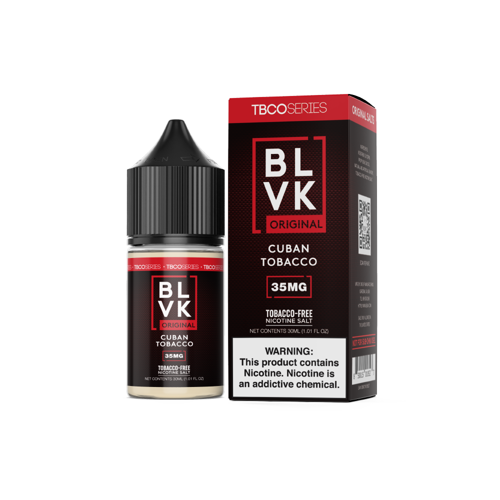 Bold Tobacco (Cuban Tobacco) by BLVK TF-Nic Salt Series 30mL with Packaging