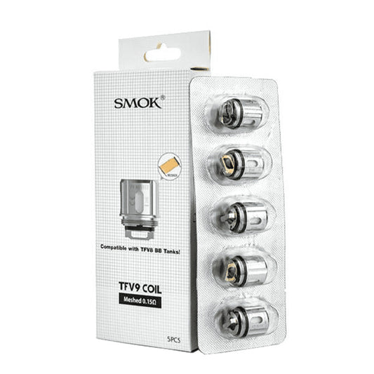 SMOK V9 Mesh Coils (TFV9) 0.15ohm (5-Pack) with packaging