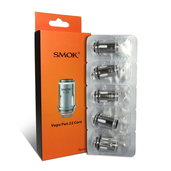 SMOK Vape Pen 22 Coils Regular 0.3ohm (5-Pack) with packaging