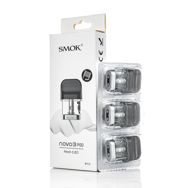 SMOK Novo 3 Pods 3-Pack 0.8ohm with packaging