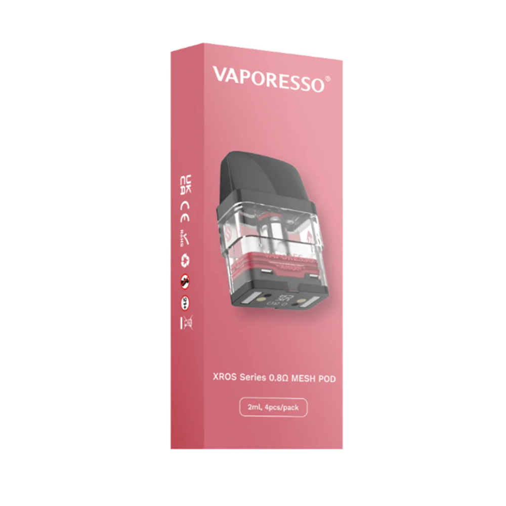 Vaporesso XROS Pod Series 4-Pack 0.8 ohm packaging