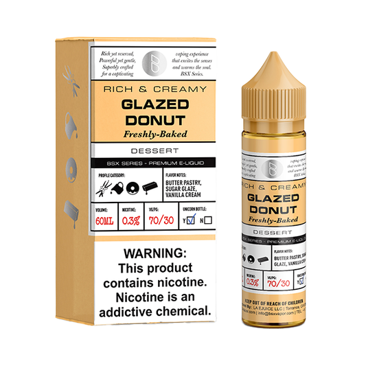 Glazed Donut by GLAS BSX Tobacco-Free Nicotine Series 60mL with Packaging