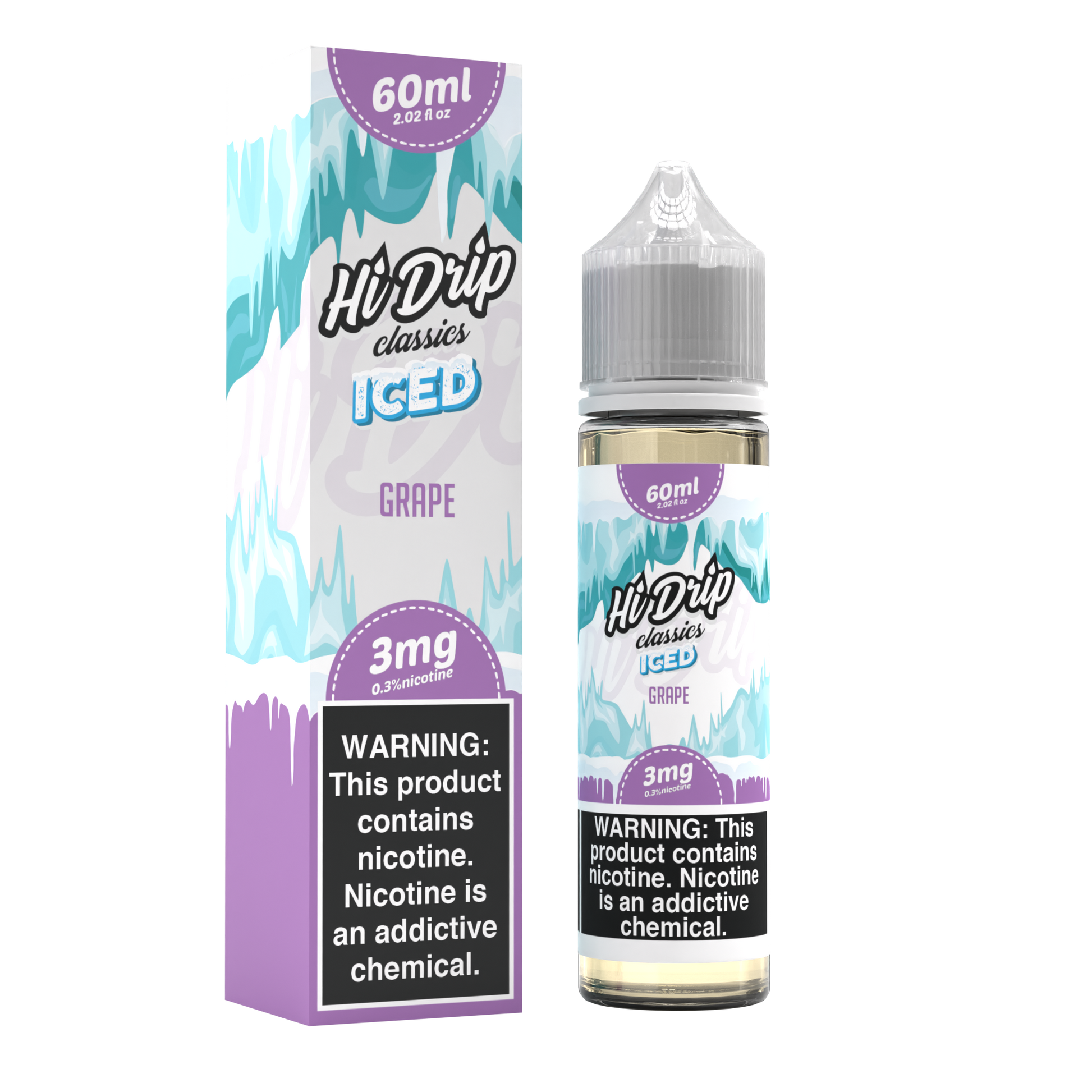 Grape Iced by Hi-Drip Classics Series 60mL with Packaging