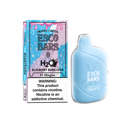 Esco Bars Aquios Mesh Disposable | 6000 Puffs | 15mL | 50mg Blueberry Bubblegum with Packaging
