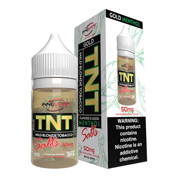 TNT Gold Menthol by Innevape TNT Salt Series 30mL with Packaging