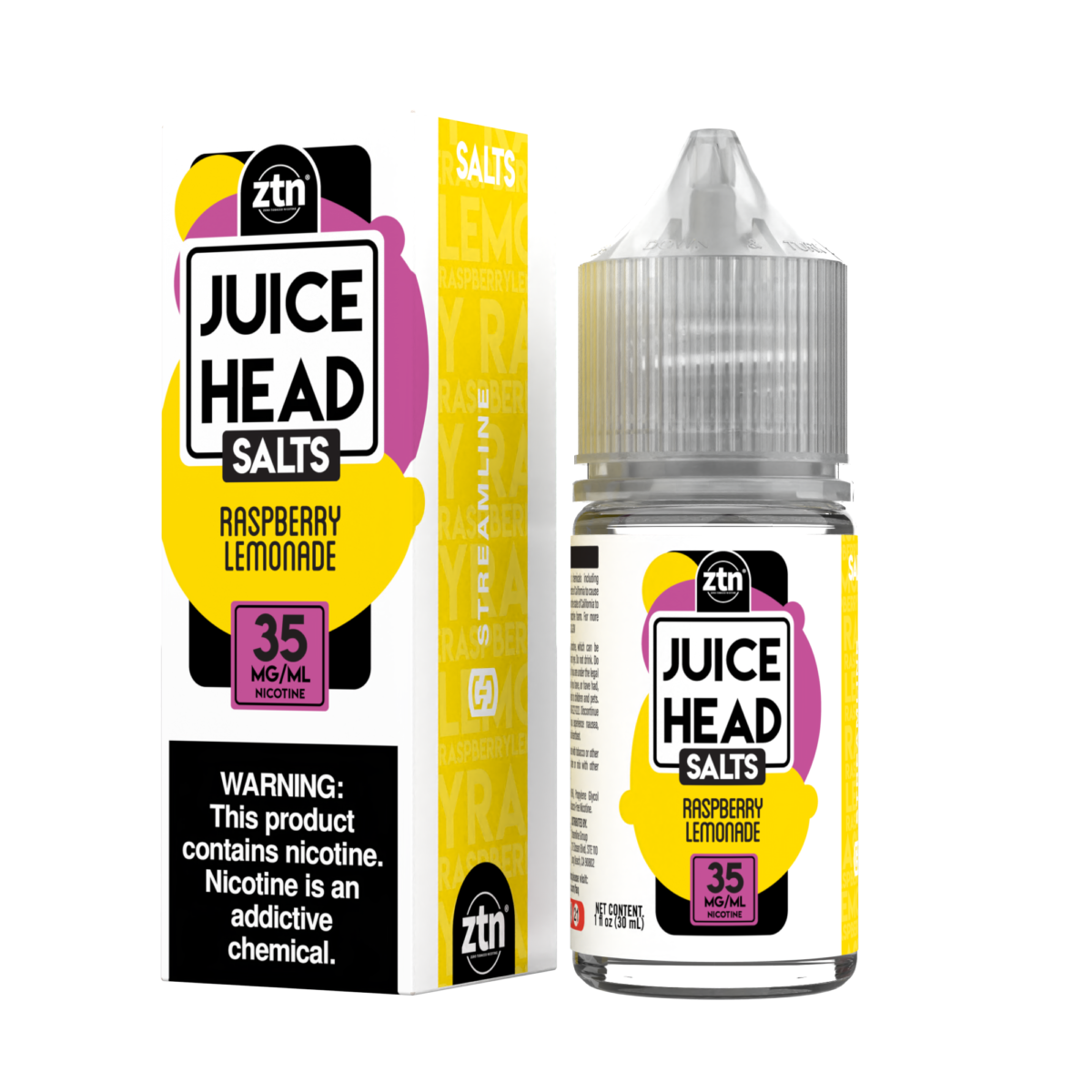 Raspberry Lemonade by Juice Head Salts Series 30mL with Packaging