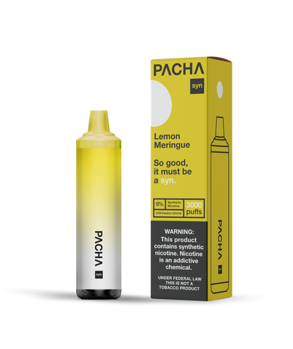 Pachamama Syn Disposable | 3000 Puffs | 8mL Lemon Meringue with Packaging