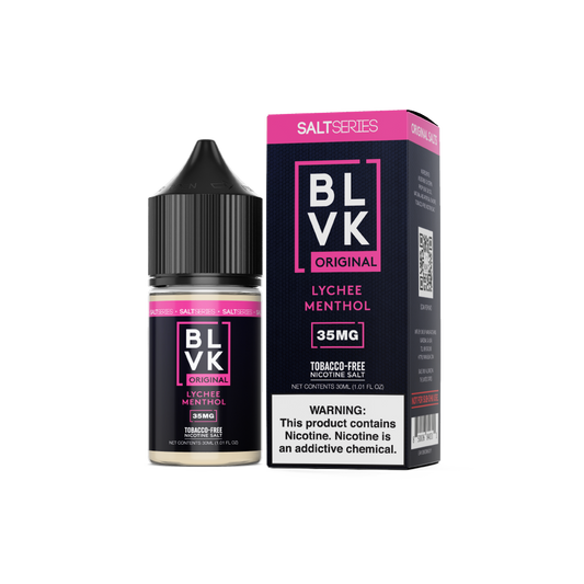 Lychee Menthol By BLVK TF-Nic Salt Series 30mL with Packaging