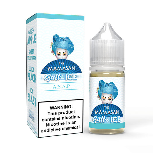 A.S.A.P. Ice (Apple Peach Strawberry Ice) by The Mamasan Salts Series 30mL with Packaging