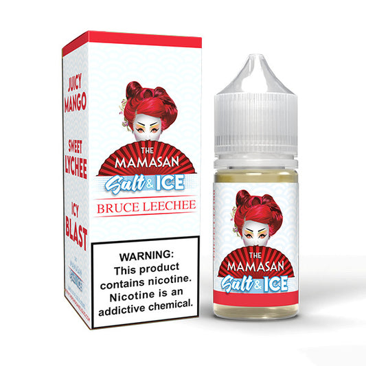Bruce Leechee Ice (Mango Lychee Ice) by The Mamasan Salts Series 30mL with Packaging