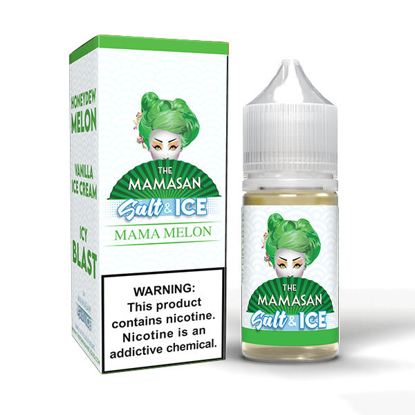 Mama Melon Ice (Honeydew Melon Ice) by The Mamasan Salts Series 30mL with Packaging