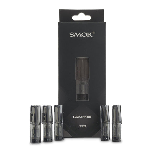 SMOK SLM Replacement Pods 5-Pack 0.8ohm with packaging
