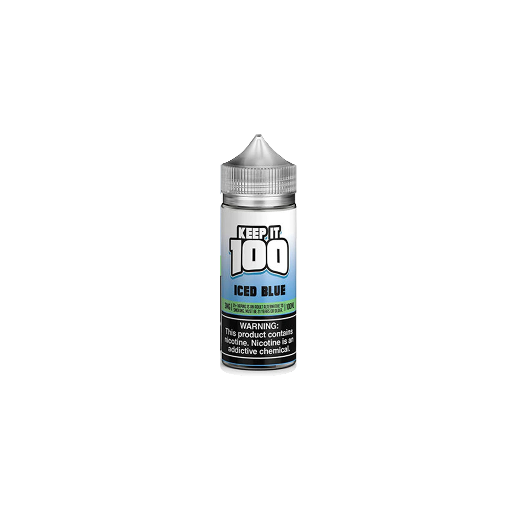 Iced Blue by Keep It 100 Tobacco-Free Nicotine Series 100mL Bottle