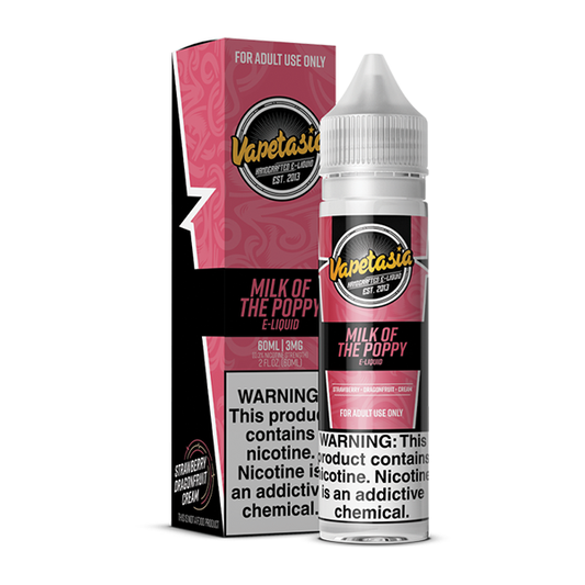 Milk of the Poppy by Vapetasia 60mL Series with Packaging