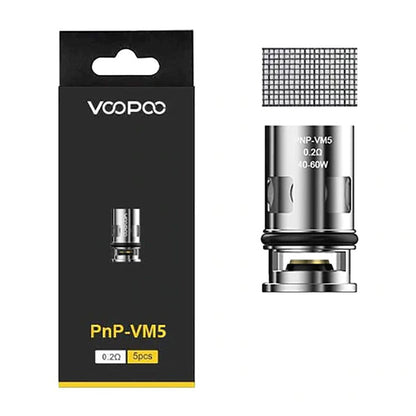 VooPoo PnP Coils | 5-Pack VM5 0.2ohm with packaging