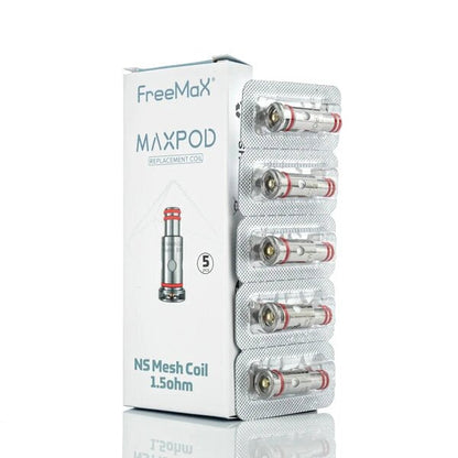 FreeMax MaxPod Coils 1.5ohm 5-Pack with packaging