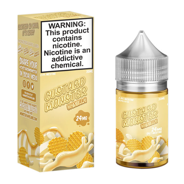 Vanilla by Custard Monster Salts 30mL with Packaging