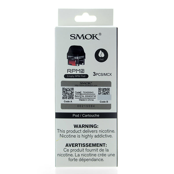 SMOK RPM 2 Replacement Pods 3-Pack rpm coil packaging
