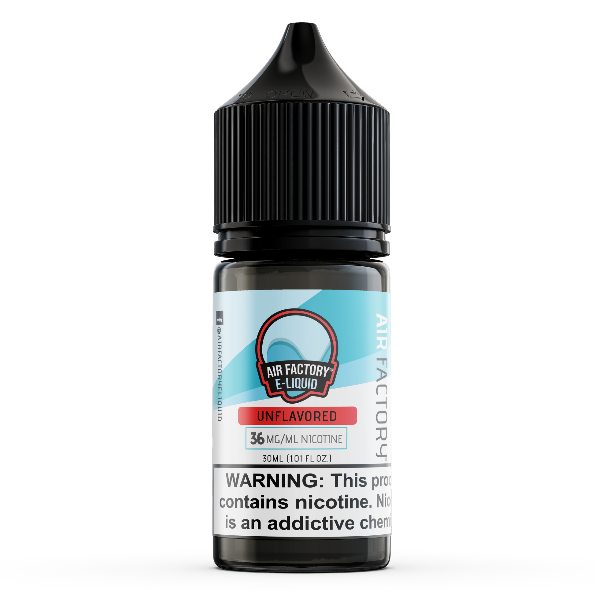 Unflavored by Air Factory Salt E-Juice 30mL Bottle