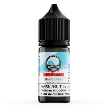 Unflavored by Air Factory Salt E-Juice 30mL Bottle